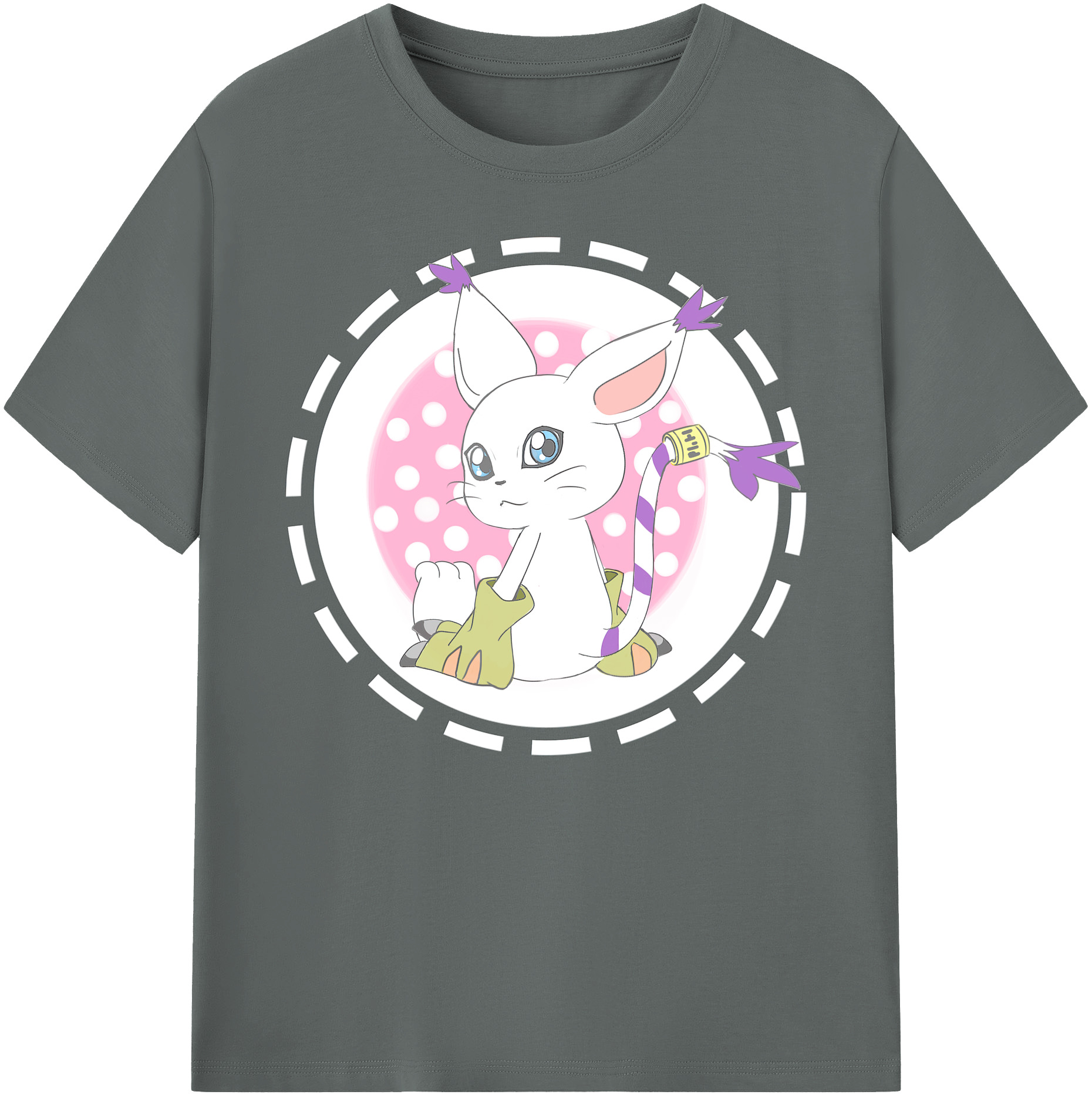 （画像用） Digimon デジタルモンスター/デジモン 綿100％ メンズ半袖Tシャツ｜肌触りやわらか＆通気性